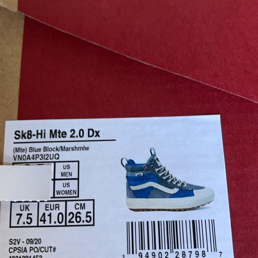 Vans Sk8-Hi Mte 2.0 Dx Blue Block/Marshmallow WMNS - Picture 16 of 16